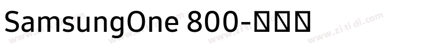 SamsungOne 800字体转换